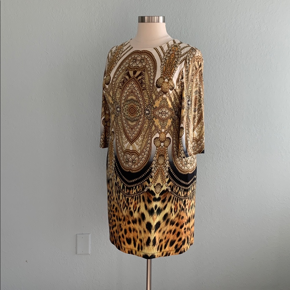 Chico’s Natalie Status Print Midi Dress - Picture 5 of 11
